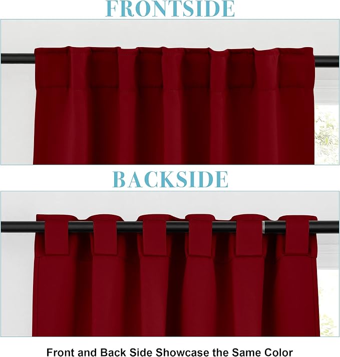 RYB HOME Blackout Curtains for Living Room, Privacy Thermal Insulating Window - Image 6