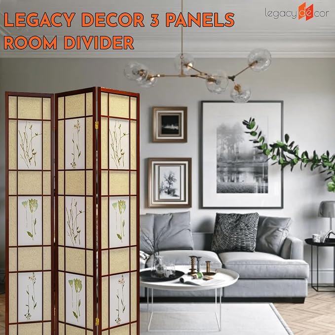 Legacy Decor 4 Panels Room Divider - Image 2