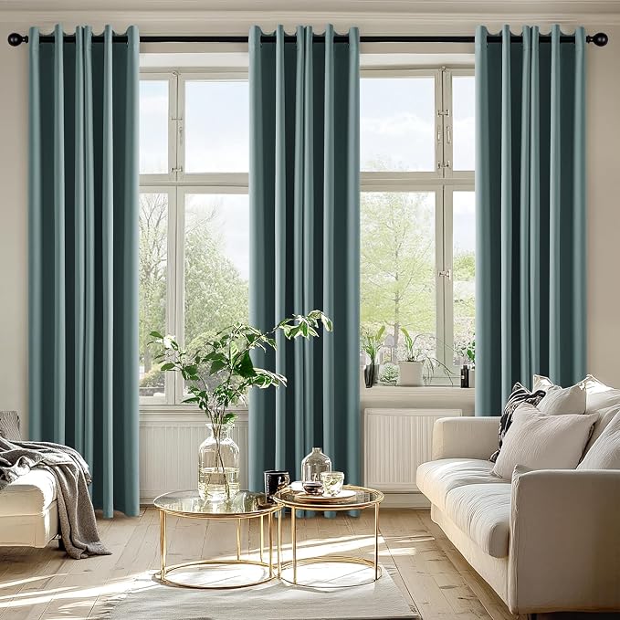 MIULEE Blackout Curtains for Bedroom Living Room 2 Panels, Thermal Insulated - Image 6