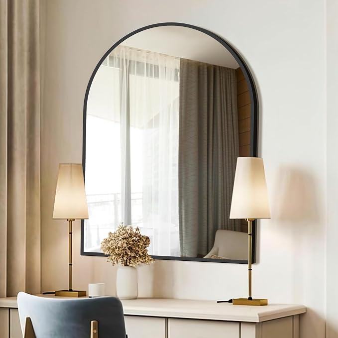 FICTOR Bathroom Mirror for Wall, Arched Vanity Bathroom Mirror for Over Sink - Image 7