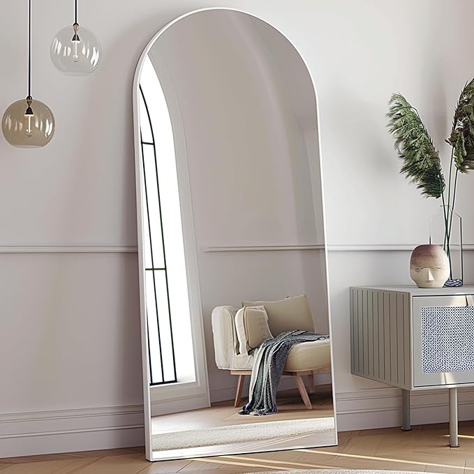 Prywot Arched Full Length Mirror, Modern Full Body Mirrors by Prywot