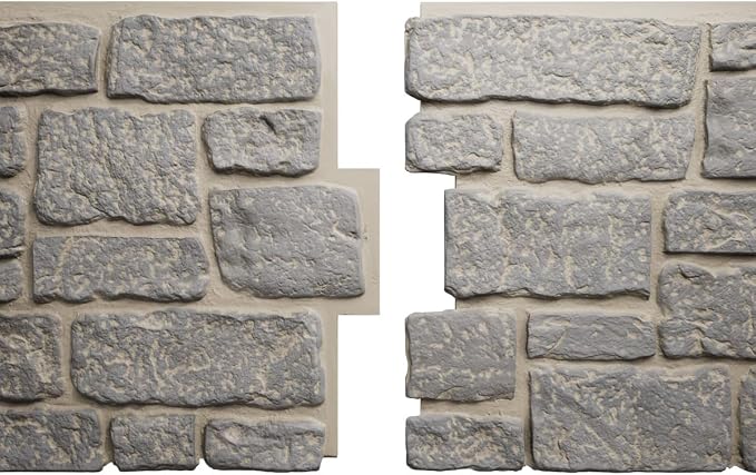 EverStone Cobblestone Faux Stone Panel, Birch Color - Image 8