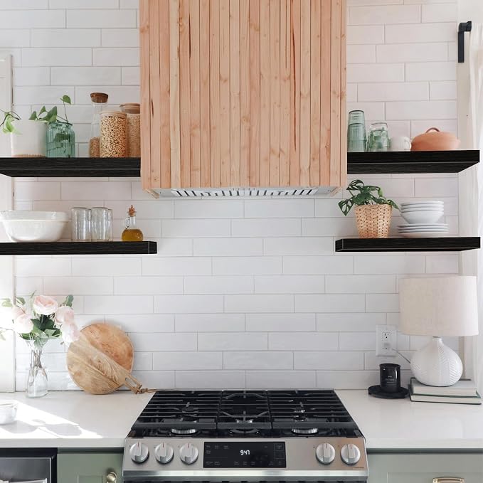 QEEIG Floating Shelves for Wall Bathroom Shelf Bedroom Kitchen Living Room - Image 5
