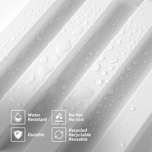 Art3d 8-Pack 96 x 6in. WPC Acoustic Slat Wall Panel - Image 7