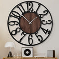 1st owned Wall Clock for Living Room -13" Silent Non Ticking, Battery Operated by Wallclockdecor