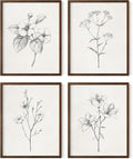 HAUS AND HUES Grey Floral Wall Art by HausandHuesArtPrints
