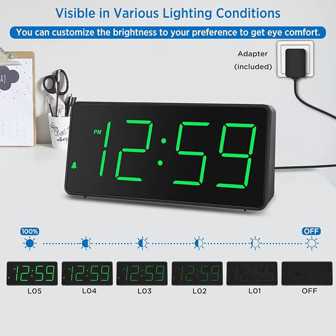 Peakeep Digital Clock, Alarm Clock - Image 5