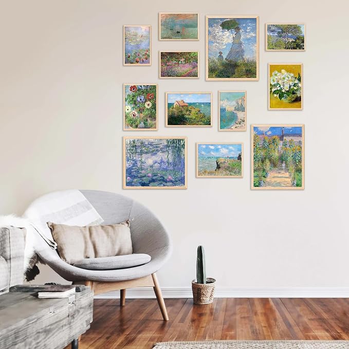 KBKBART Claude Monet Eclectic Wall Art, Monet Prints - Image 6