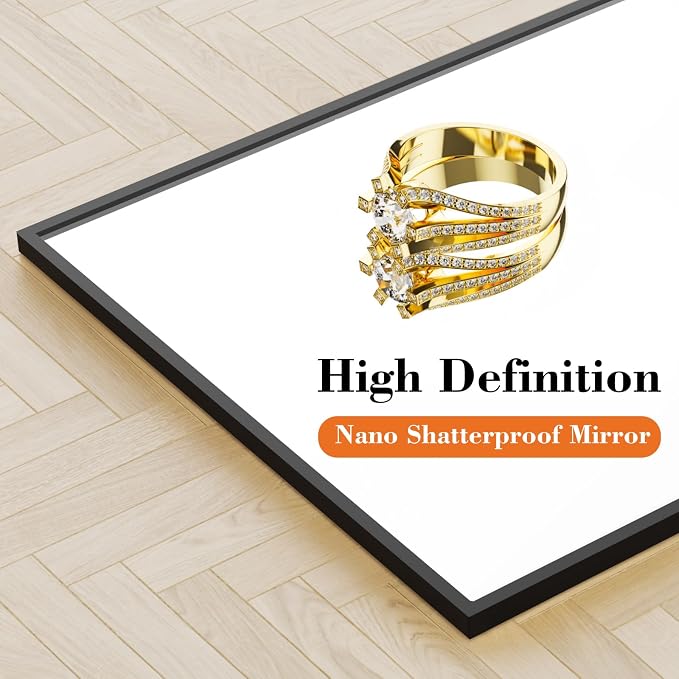 Sweetcrispy 58"x19" Full Length Mirror, Leaning or Standing Full Body Mirror - Image 4
