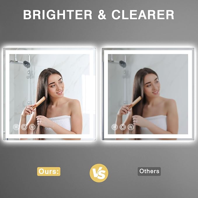 Memobarco LED Bathroom Mirror 24"x 24" - Image 2