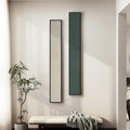 Long Narrow Framed Neutral Abstract Vertical Wall Art Set, 2 Piece Modern by Cuspin