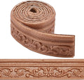 CRASPIRE 82.5 x 3 Inch Brown Crown Molding Peel and Stick Self Adhesive by CRASPIRE