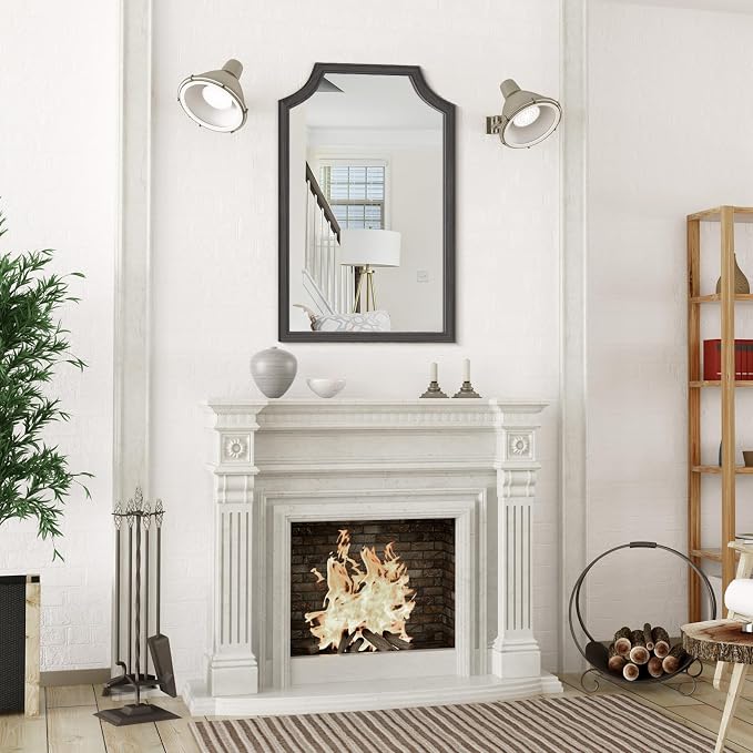 WallBeyond Scalloped Wood Mirror - Image 4