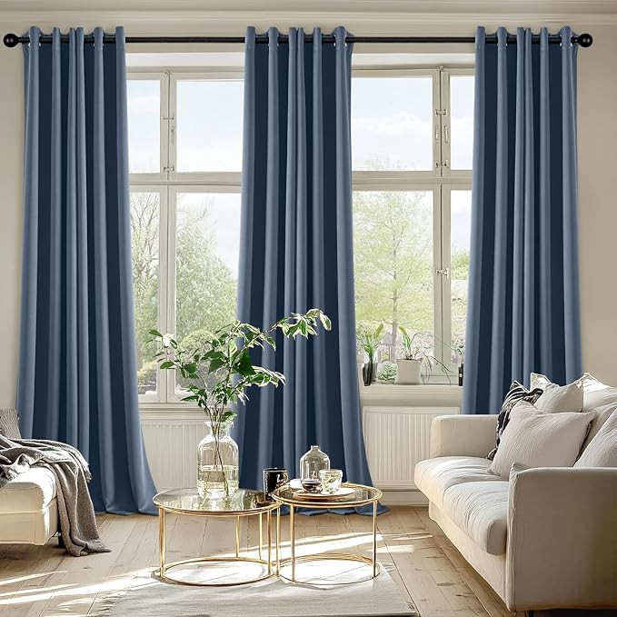 MIULEE Blackout Curtains for Bedroom Living Room 2 Panels, Thermal Insulated - Image 6