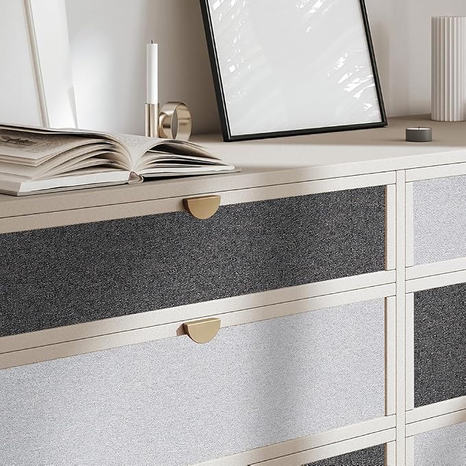 SHUFA Gray Cotton-Like Textured Grasscloth Wallpaper Matte Thick Real Woven - Image 8