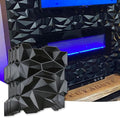 Art3d Decorative 3D Wall Panels 12 Pack 19.7" x 19.7" PVC 3D Diamond Wall Panel by Art3d
