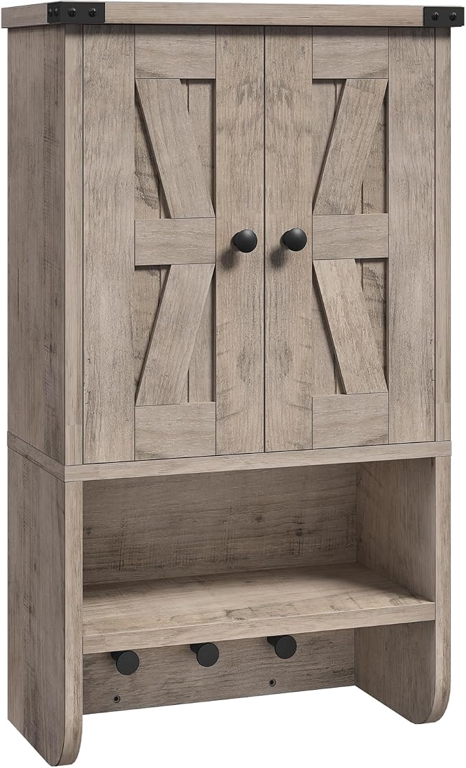MAHANCRIS Bathroom Wall Cabinet, Farmhouse Medicine Cabinet - Image 8