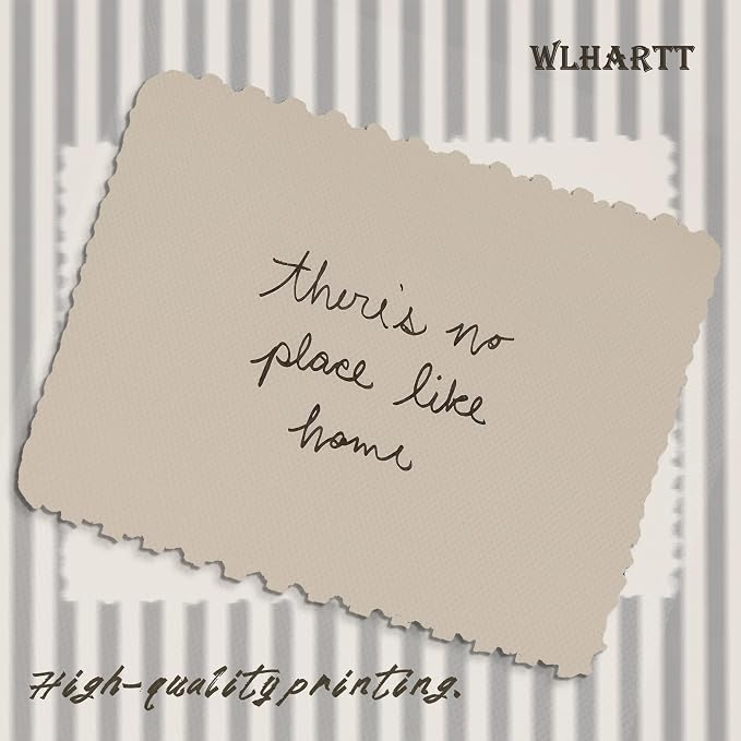Framed Vintage Inspirational Wall Art, Minimalist There is No Place Like Home - Image 5