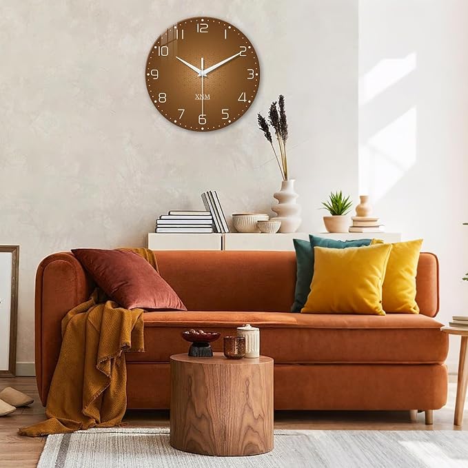 XNM Large Wall Clocks Battery Operated 16 Inch Modern Glass Wall Clock - Image 6