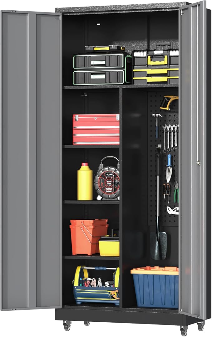 Metal Garage Storage Cabinet by Firstsky