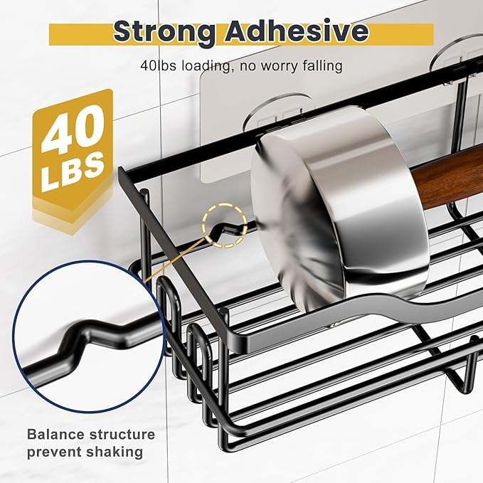 OMAIRA 3-Pack Shower Caddy - Image 4