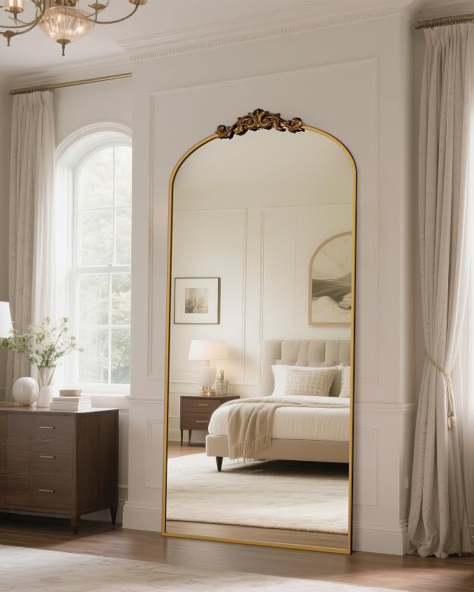 Antok Arched Full Length Mirror, Full Body Mirrors - Image 3