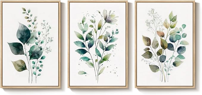 Framed Green Botanical Wall Art - Image 9