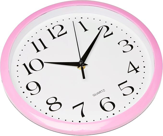 Bernhard Products Light Pink Wall Clock Silent Non Ticking - Image 5