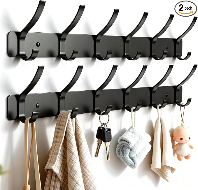 2-Pack Wall Mounted Coat Rack by ZBDPOVT
