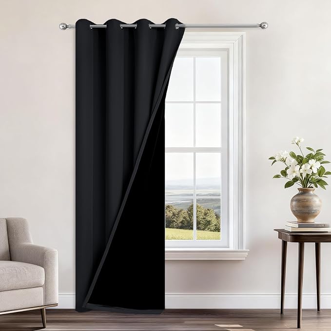 Yakamok 84 Inch Length 100% Blackout Curtains by Yakamok