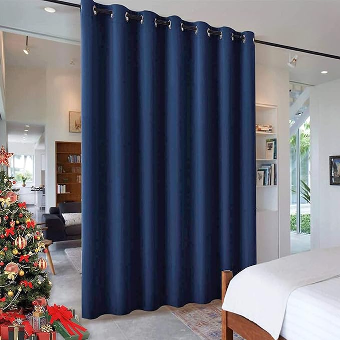 RYB HOME Room Partition Curtains Privacy Blackout Drapes Energy Efficient Odor by RYBHOME