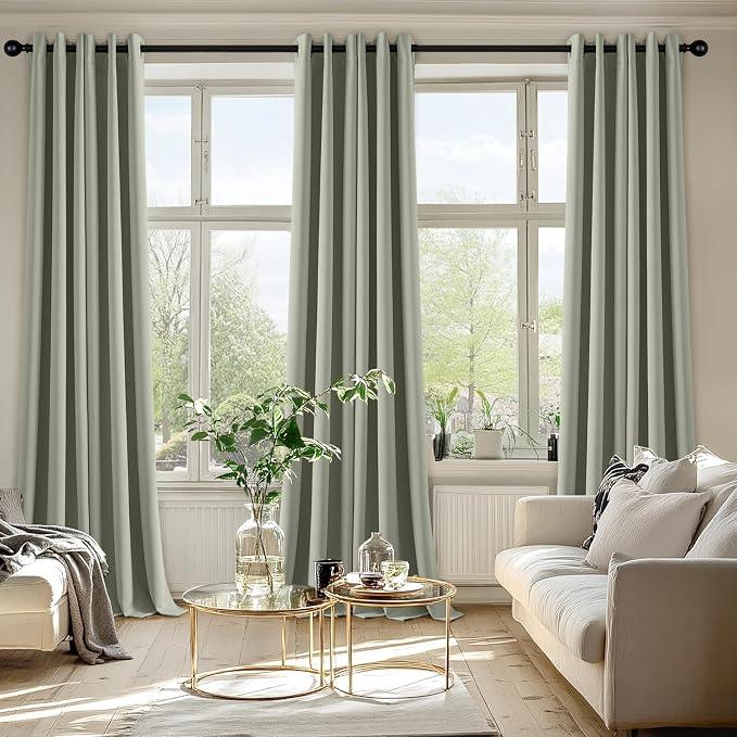 MIULEE Blackout Curtains for Bedroom Living Room 2 Panels, Thermal Insulated - Image 6