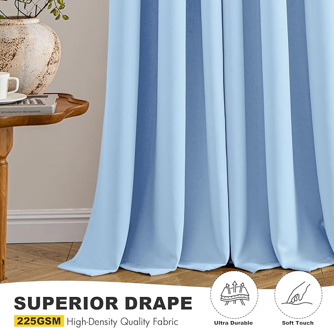 MIULEE Blackout Curtains for Bedroom Living Room 2 Panels, Thermal Insulated - Image 5