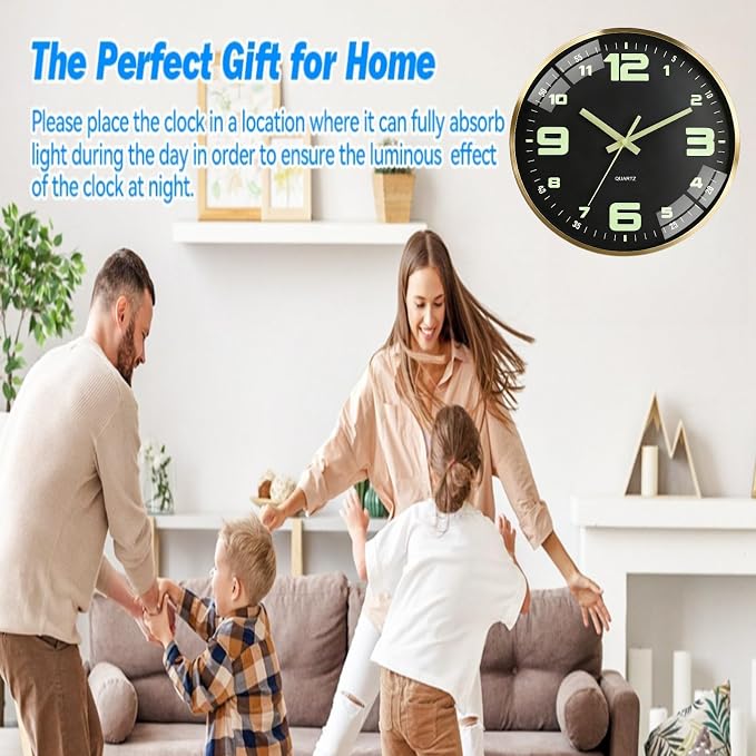 12-inch modern silent wall clock - Image 9