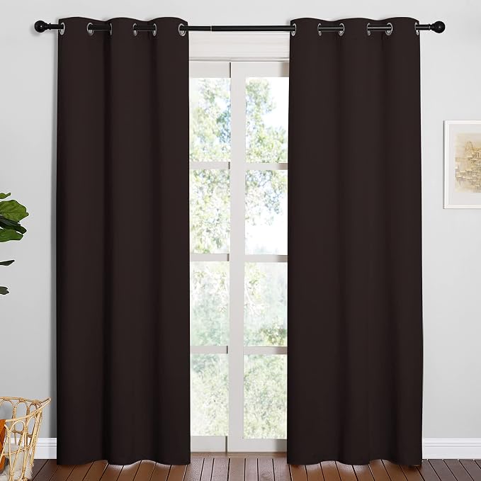 NICETOWN Energy Smart Thermal Insulated Solid Grommet Blackout Curtains/Drapes - Image 2