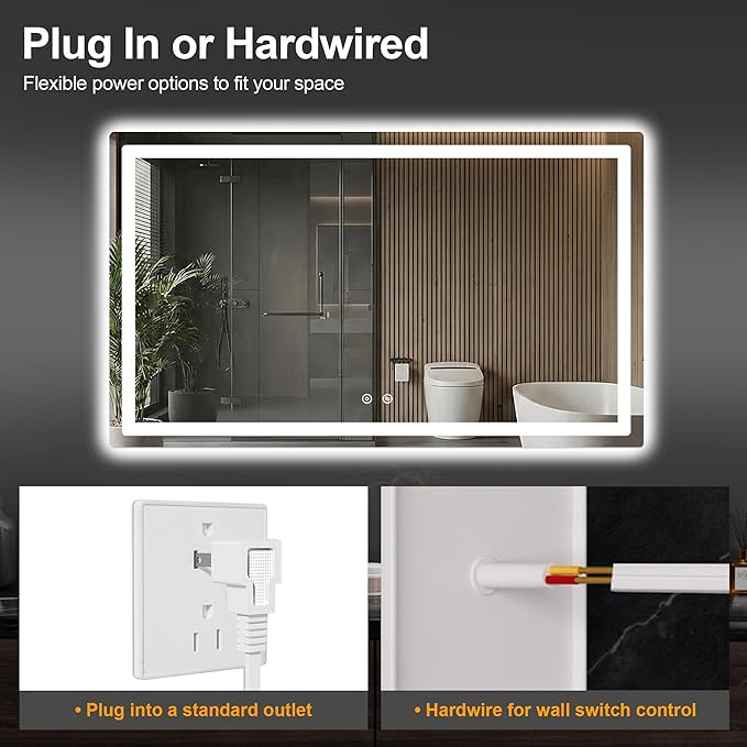 AMOISE LED Bathroom Vanity Mirror - Image 7