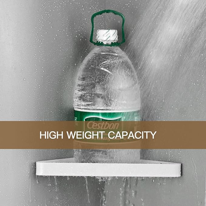 VOLPONE Bathroom Shelves Wall Mounted Glass Corner Shelf - Image 6