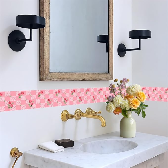 Pink Polka Dot Wallpaper Border 196x4 Inch Peel and Stick Wall Border Removable - Image 5