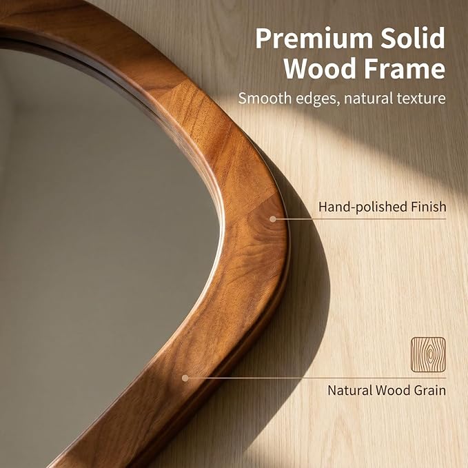 BOMINICA Full Length Irregular Wall Mirror, Large Decorative Floor Mirror - Image 3