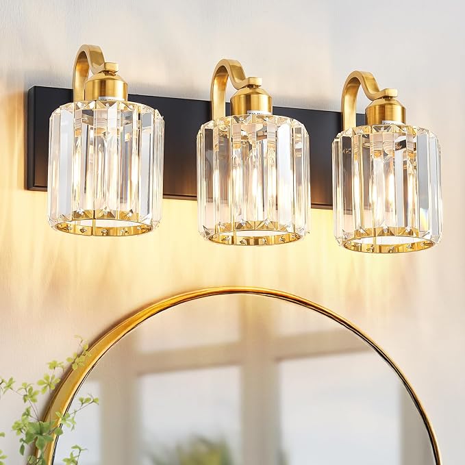 Modern Crystal Bathroom Vanity Lights, Crystal Wall Lighting by AIXIALIN