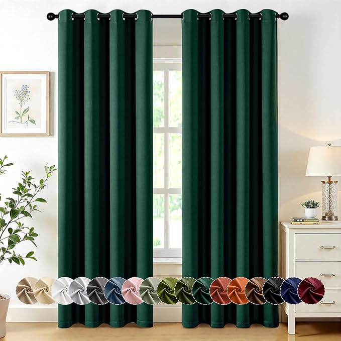 MIULEE Blackout Curtains for Bedroom Living Room 2 Panels, Thermal Insulated by MIULEE