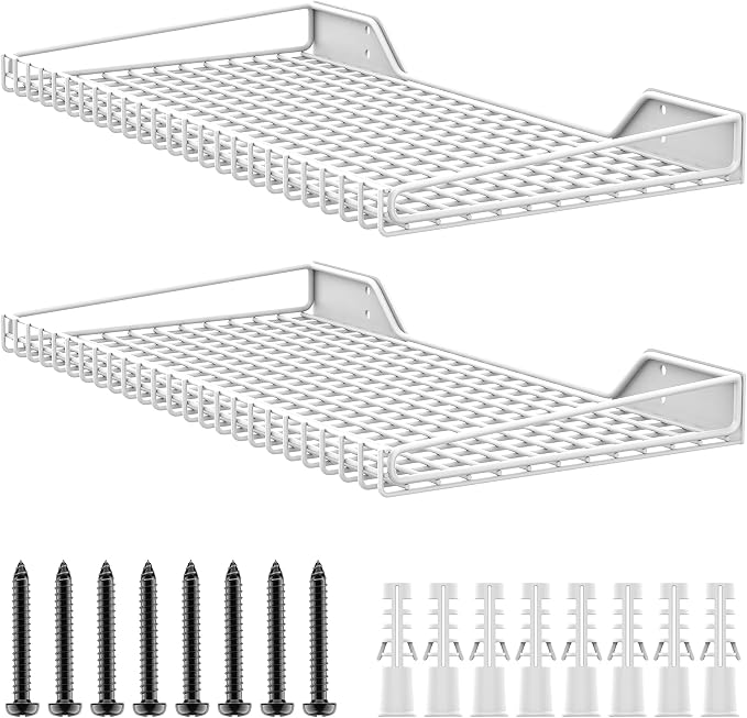 WALMANN 2 Pack Garage Wall Shelf, 23.5" x 12" Wall-Mounted Storage Shelves - Image 8