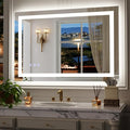 60"x40" Large Smart LED Bathroom Mirror by Unknown