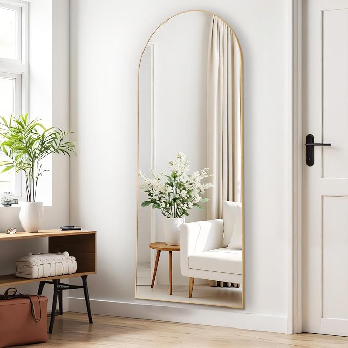 Arched Mirror Full Length, Upgraded 21"x64" Body Wall Mirrors - Image 7