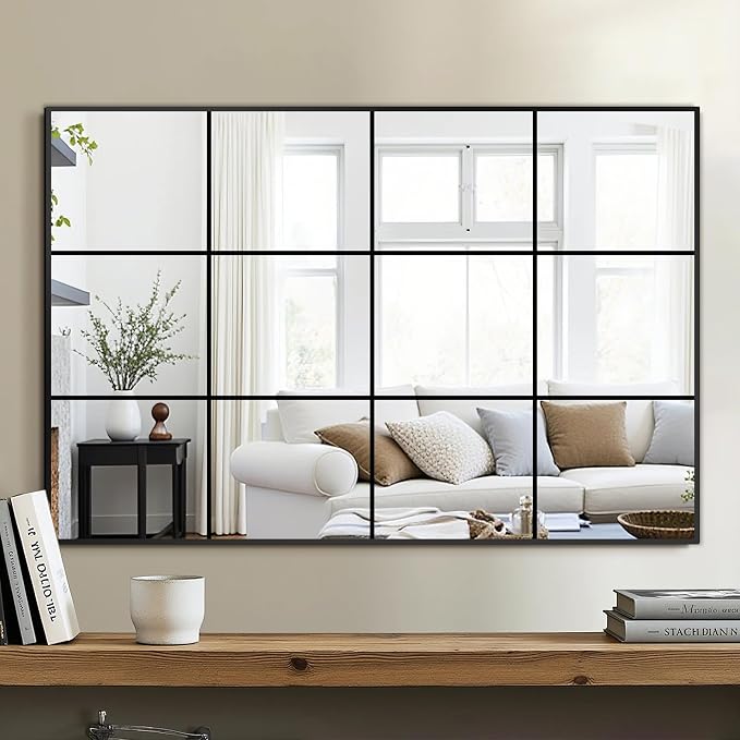 Delma Wall Mirror, Decorative Wall Art, Large Mirror by Delma