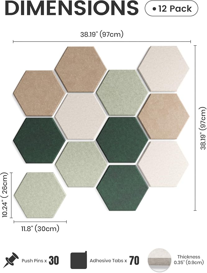 Fluxynara Hexagon Cork Board Alternative - Image 2
