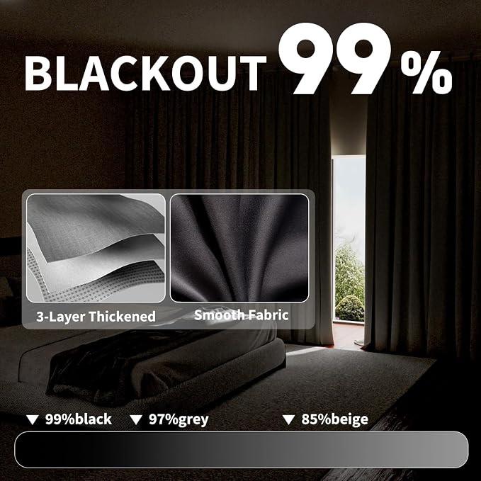 Room Divider Blackout Curtains Extra Wide Ceiling Mounted Curtains Track Sets - Image 7