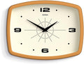 JONES CLOCKS® Movie wall Clock | Retro Rectangular Clock | 10 inch | Mustard by JONESCLOCKS