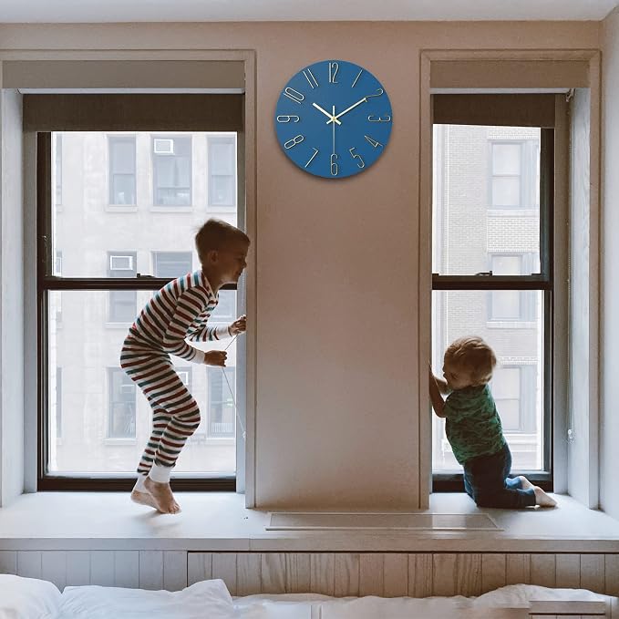 wall Clock, Silent Clock, wall Clocks Battery Operated， 12 inch Modern wall - Image 7