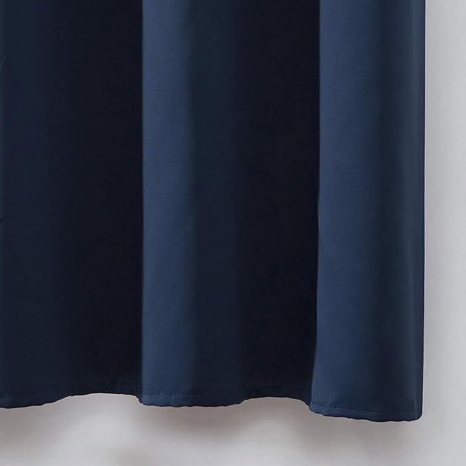 LEMOMO Navy Blue Thermal Blackout Curtains/42 x 72 Inch/Set of 2 Panels Room - Image 9
